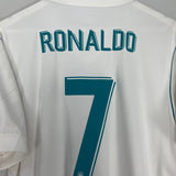 Shop 2017/18 REAL MADRID RONALDO #7 C/L HOME SHIRT (L) ADIDAS, classic football shirts, vintage football shirts & retro soccer jerseys at Cult Kits