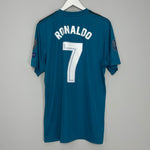 Shop 2017/18 REAL MADRID RONALDO #7 C/L THIRD SHIRT (XL) ADIDAS, classic football shirts, vintage football shirts & retro soccer jerseys at Cult Kits