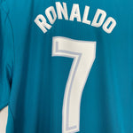 Shop 2017/18 REAL MADRID RONALDO #7 C/L THIRD SHIRT (XL) ADIDAS, classic football shirts, vintage football shirts & retro soccer jerseys at Cult Kits