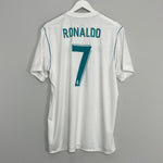 Shop 2017/18 REAL MADRID RONALDO #7 HOME SHIRT (XL) ADIDAS, classic football shirts, vintage football shirts & retro soccer jerseys at Cult Kits