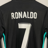 Shop 2017/18 REAL MADRID RONALDO #7 L/S AWAY SHIRT (S) ADIDAS, classic football shirts, vintage football shirts & retro soccer jerseys at Cult Kits