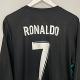 Shop 2017/18 REAL MADRID RONALDO #7 L/S AWAY SHIRT (XL) ADIDAS, classic football shirts, vintage football shirts & retro soccer jerseys at Cult Kits