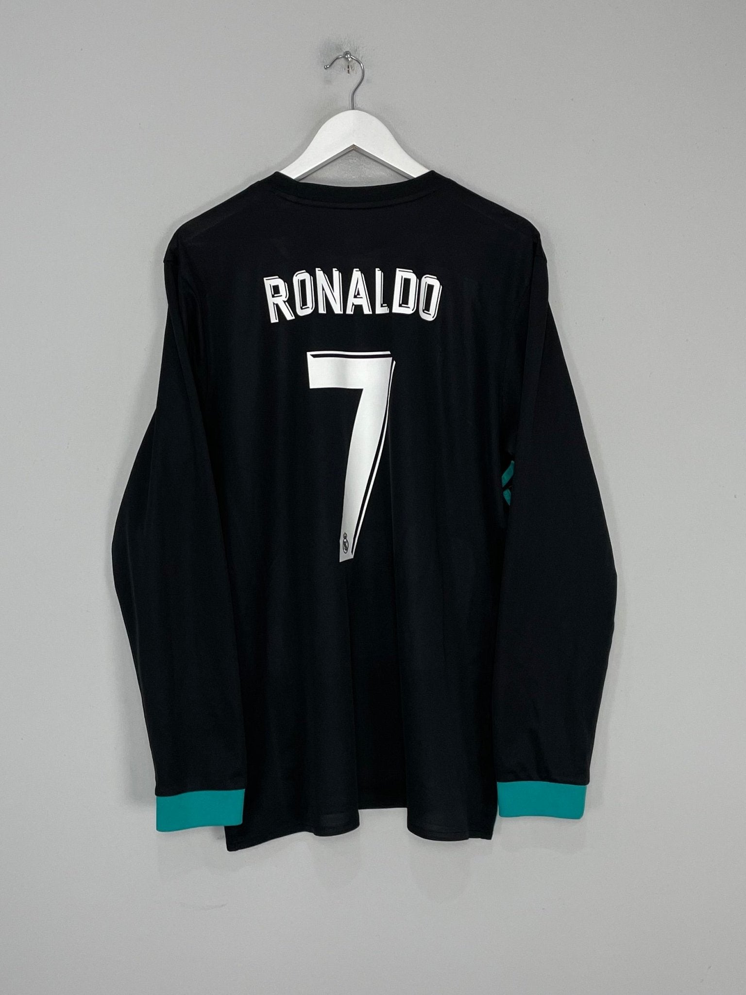 Shop 2017/18 REAL MADRID RONALDO #7 L/S AWAY SHIRT (XL) ADIDAS, classic football shirts, vintage football shirts & retro soccer jerseys at Cult Kits