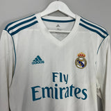 Shop 2017/18 REAL MADRID RONALDO #7 L/S HOME SHIRT (M) ADIDAS, classic football shirts, vintage football shirts & retro soccer jerseys at Cult Kits