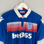 Shop 2017/18 STOKE CITY AWAY SHIRT (L) MACRON, classic football shirts, vintage football shirts & retro soccer jerseys at Cult Kits