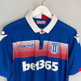Shop 2017/18 STOKE CITY AWAY SHIRT (L) MACRON, classic football shirts, vintage football shirts & retro soccer jerseys at Cult Kits