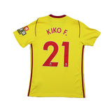 Buy 2017/18 Watford Kiko F 21 *Match Issue* Home Shirt (S) Adidas ~ Free worldwide shipping ~ Authentic Vintage Football Shirts from Cult Kits