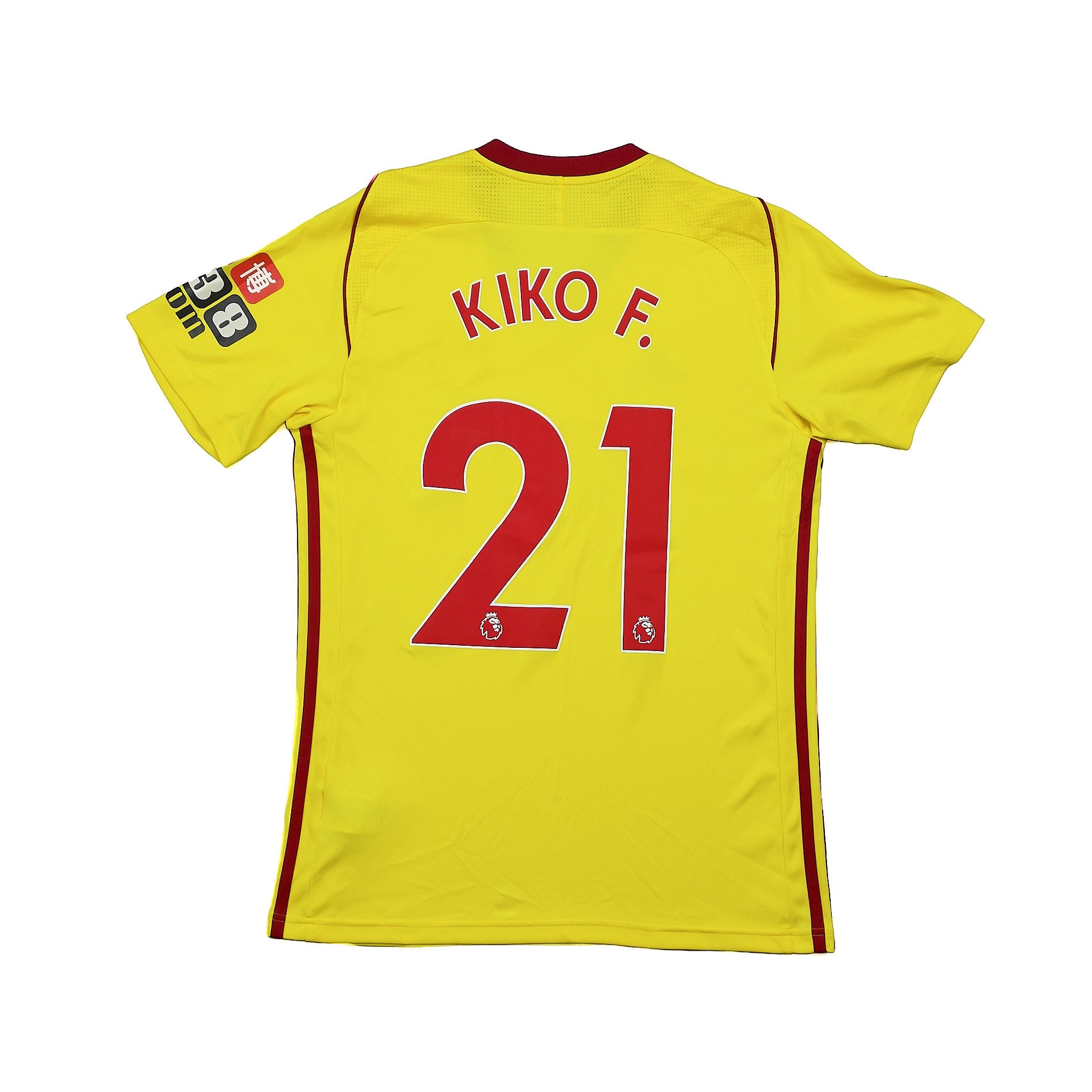 2017 18 Watford Kiko F #21 *Match Issue* Home Shirt