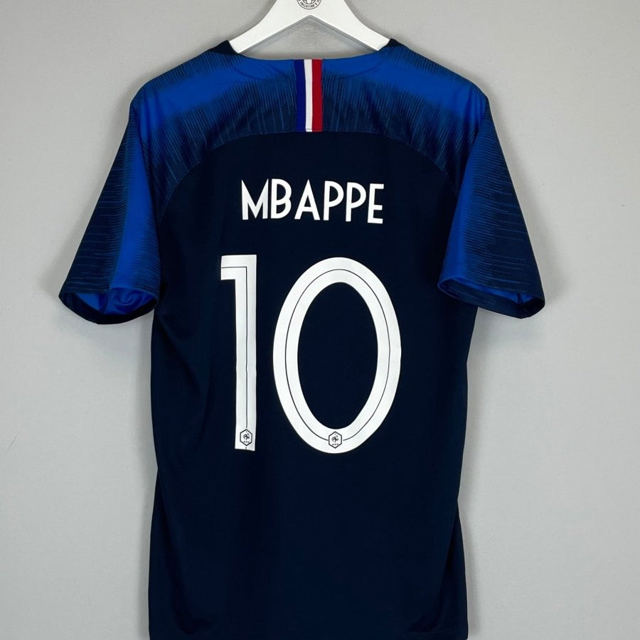 2018 FRANCE MBAPPE 10 HOME SHIRT (L) NIKE - Cult Kits - Large - Buy Vintage Football Shirts, Authentic Retro Football Shirts For Sale, Classic Football Shirts & Soccer Jersey