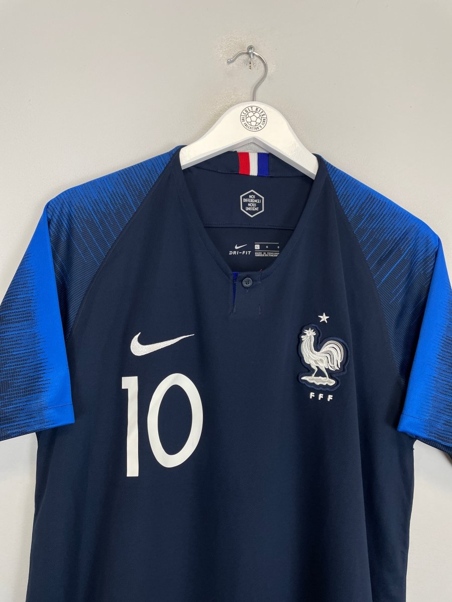 2018 FRANCE MBAPPE 10 HOME SHIRT (L) NIKE - Cult Kits - Large - Buy Vintage Football Shirts, Authentic Retro Football Shirts For Sale, Classic Football Shirts & Soccer Jersey