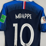 2018 FRANCE MBAPPE 10 HOME SHIRT (M) NIKE - Cult Kits - Medium - Buy Vintage Football Shirts, Authentic Retro Football Shirts For Sale, Classic Football Shirts & Soccer Jersey