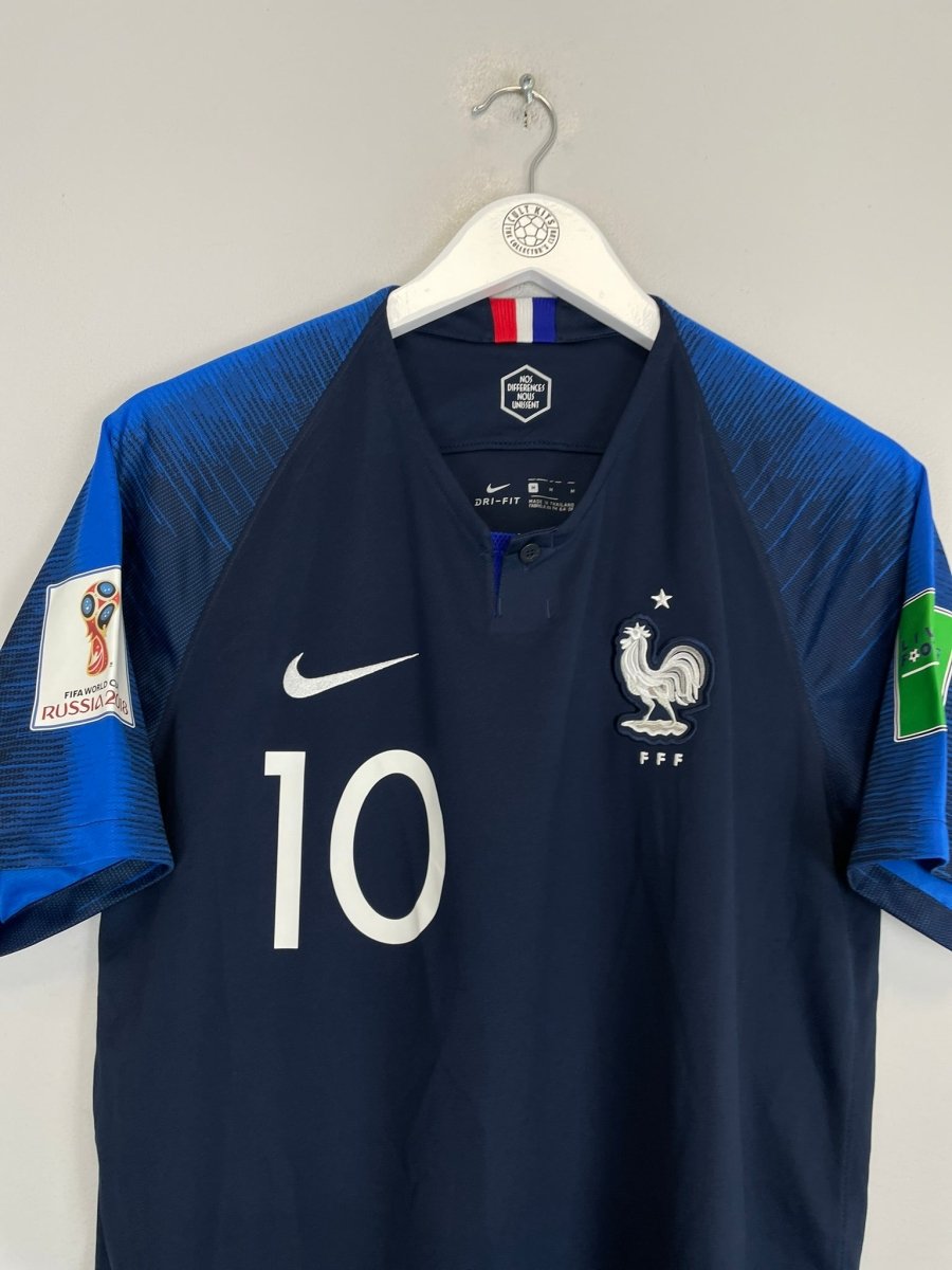 2018 FRANCE MBAPPE 10 HOME SHIRT (M) NIKE - Cult Kits - Medium - Buy Vintage Football Shirts, Authentic Retro Football Shirts For Sale, Classic Football Shirts & Soccer Jersey