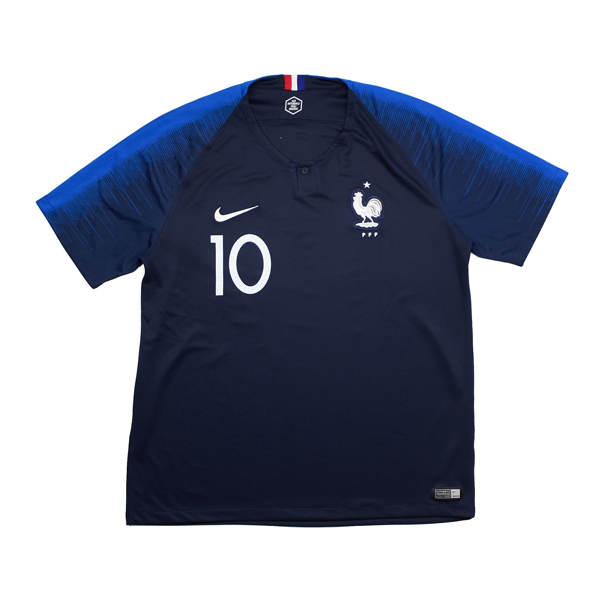 Buy 2018 France Mbappe 10 Home Shirt (M) Nike ~ Free worldwide shipping ~ Authentic Vintage Football Shirts from Cult Kits