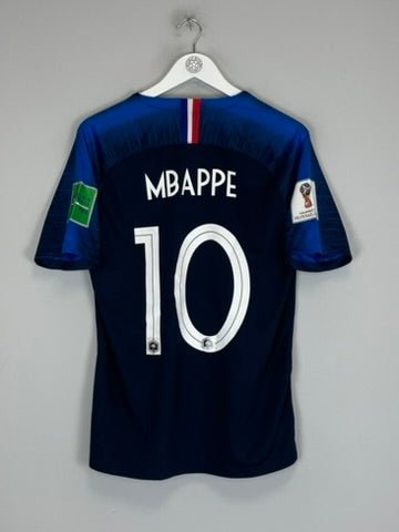 2018 FRANCE MBAPPE 10 HOME SHIRT (M) NIKE - Cult Kits - Medium - Buy Vintage Football Shirts, Authentic Retro Football Shirts For Sale, Classic Football Shirts & Soccer Jersey