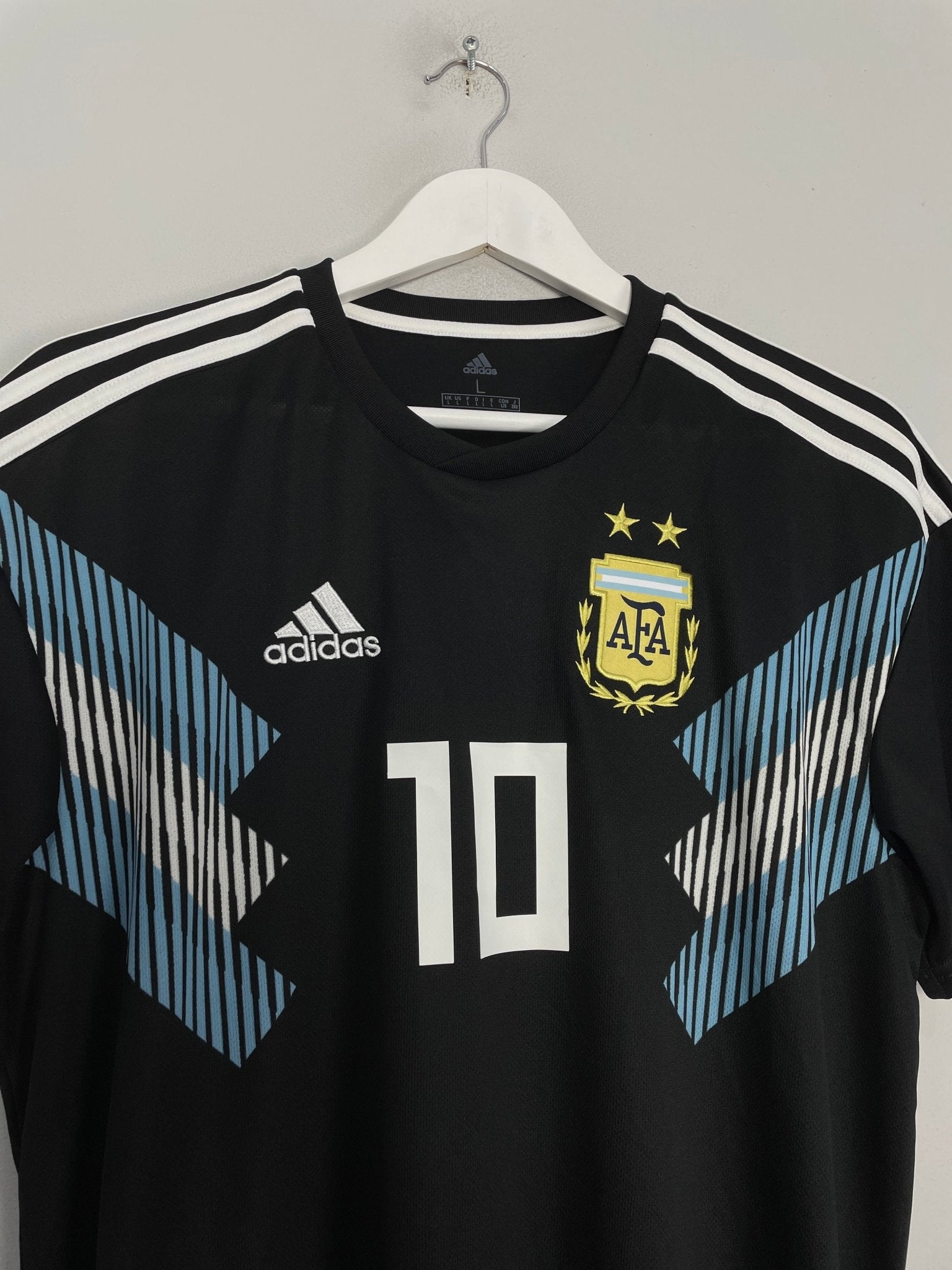 Shop 2018/19 ARGENTINA MESSI #10 AWAY SHIRT (L) ADIDAS, classic football shirts, vintage football shirts & retro soccer jerseys at Cult Kits
