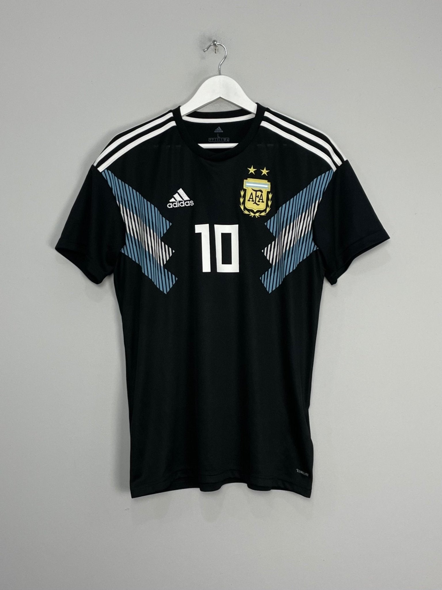 Shop 2018/19 ARGENTINA MESSI #10 AWAY SHIRT (L) ADIDAS, classic football shirts, vintage football shirts & retro soccer jerseys at Cult Kits