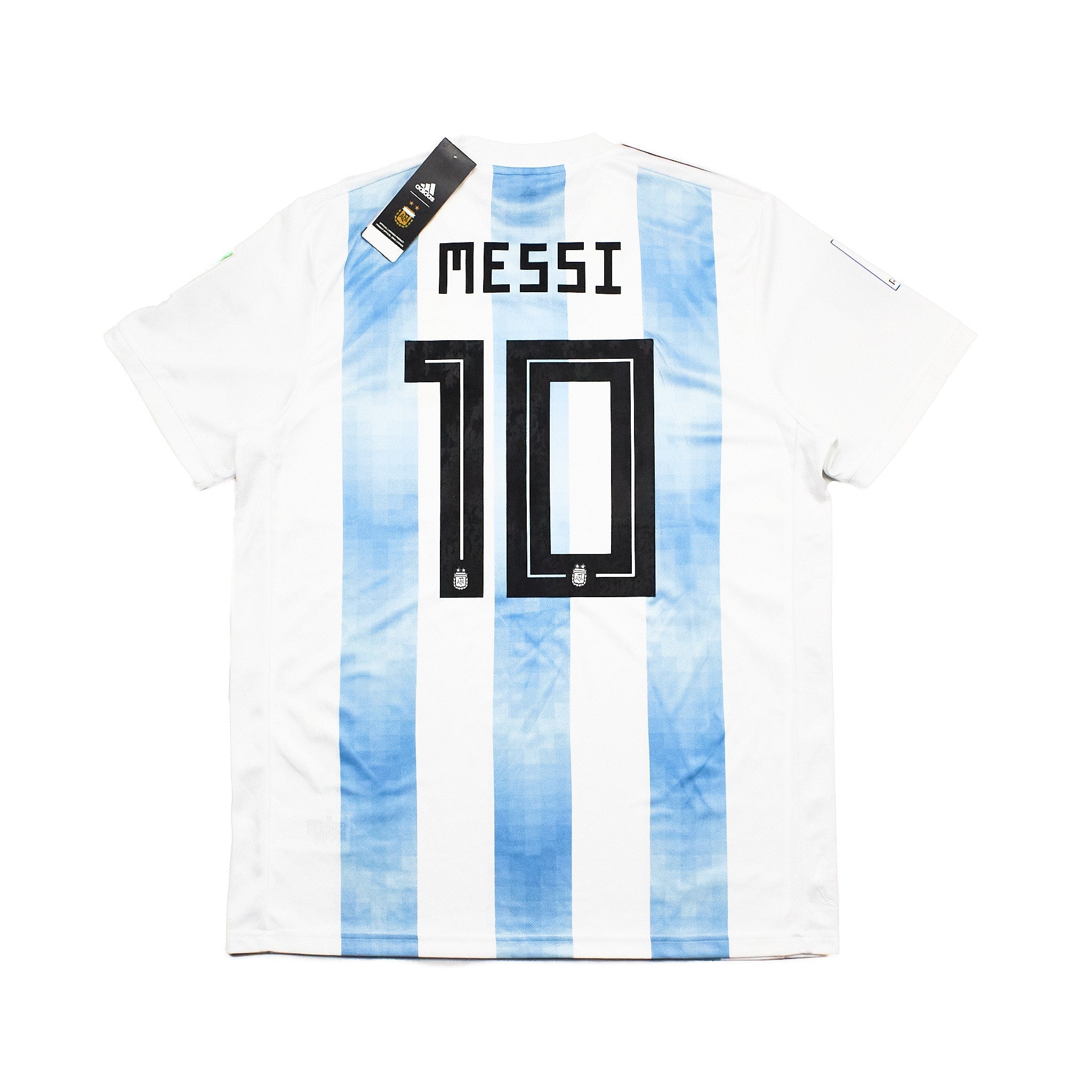 Buy 2018/19 Argentina Messi 10 Home Shirt BNWT (L) Adidas ~ Free worldwide shipping ~ Authentic Vintage Football Shirts from Cult Kits