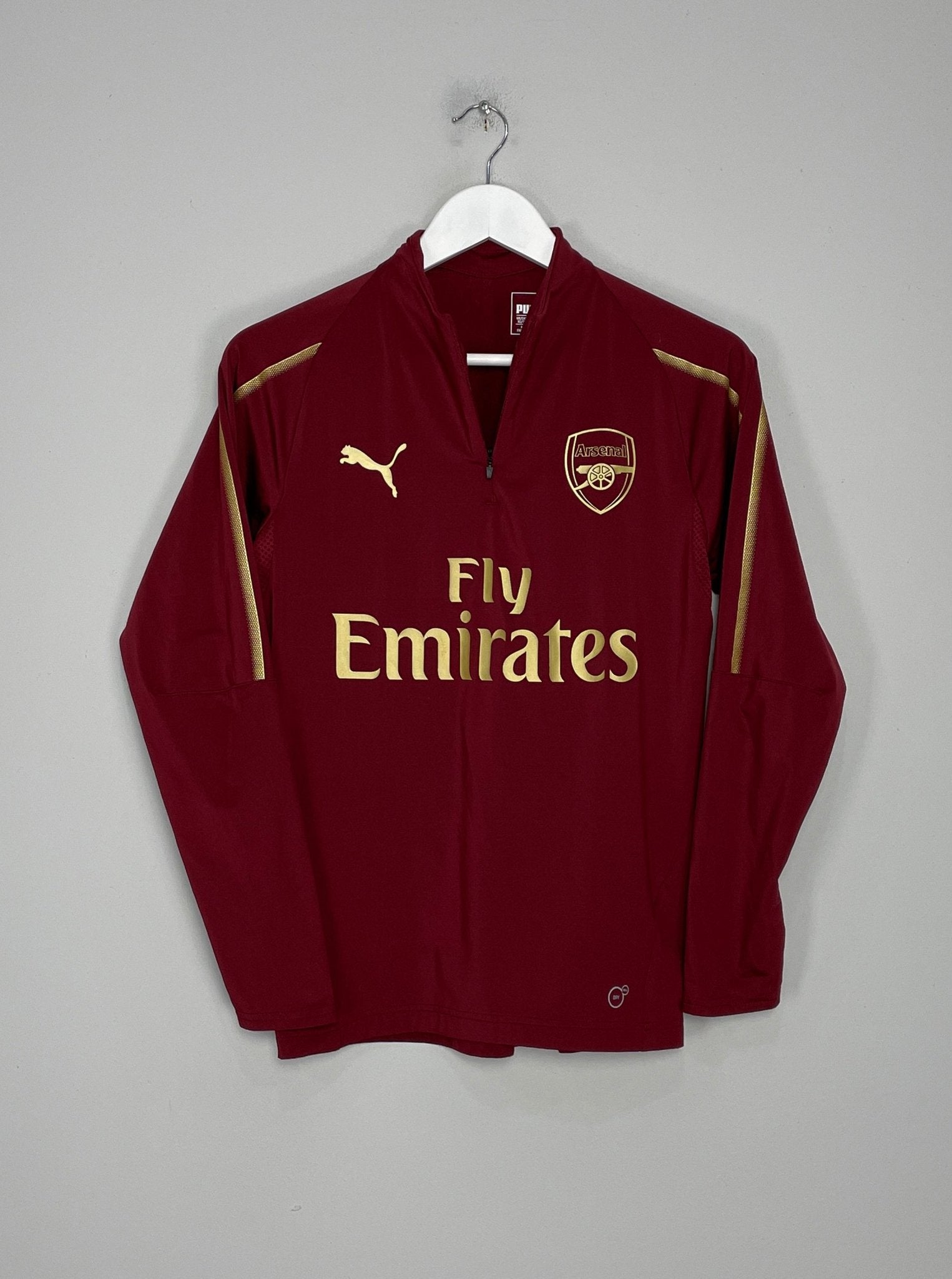 Shop 2018/19 ARSENAL 1/4 ZIP DRILL TOP (XL.KIDS) PUMA, classic football shirts, vintage football shirts & retro soccer jerseys at Cult Kits