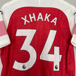 Shop 2018/19 ARSENAL XHAKA #24 HOME SHIRT (M) PUMA, classic football shirts, vintage football shirts & retro soccer jerseys at Cult Kits