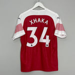 Shop 2018/19 ARSENAL XHAKA #24 HOME SHIRT (M) PUMA, classic football shirts, vintage football shirts & retro soccer jerseys at Cult Kits