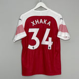 Shop 2018/19 ARSENAL XHAKA #24 HOME SHIRT (M) PUMA, classic football shirts, vintage football shirts & retro soccer jerseys at Cult Kits