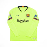 Buy 2018/19 Barcelona L/S Away Shirt (XL) Nike ~ Free worldwide shipping ~ Authentic Vintage Football Shirts from Cult Kits
