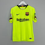 Shop 2018/19 BARCELONA MESSI #10 AWAY SHIRT (S) NIKE, classic football shirts, vintage football shirts & retro soccer jerseys at Cult Kits