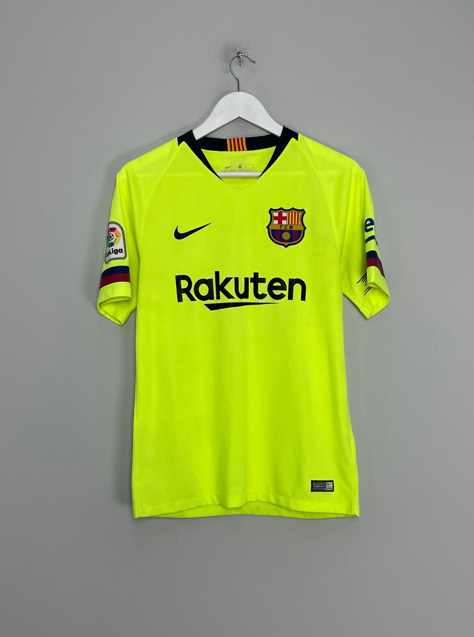 Shop 2018/19 BARCELONA MESSI #10 AWAY SHIRT (S) NIKE, classic football shirts, vintage football shirts & retro soccer jerseys at Cult Kits