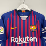 Shop 2018/19 BARCELONA MESSI #10 HOME SHIRT (L) NIKE, classic football shirts, vintage football shirts & retro soccer jerseys at Cult Kits