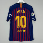 Shop 2018/19 BARCELONA MESSI #10 HOME SHIRT (L) NIKE, classic football shirts, vintage football shirts & retro soccer jerseys at Cult Kits