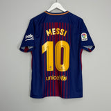 Shop 2018/19 BARCELONA MESSI #10 HOME SHIRT (M) NIKE, classic football shirts, vintage football shirts & retro soccer jerseys at Cult Kits