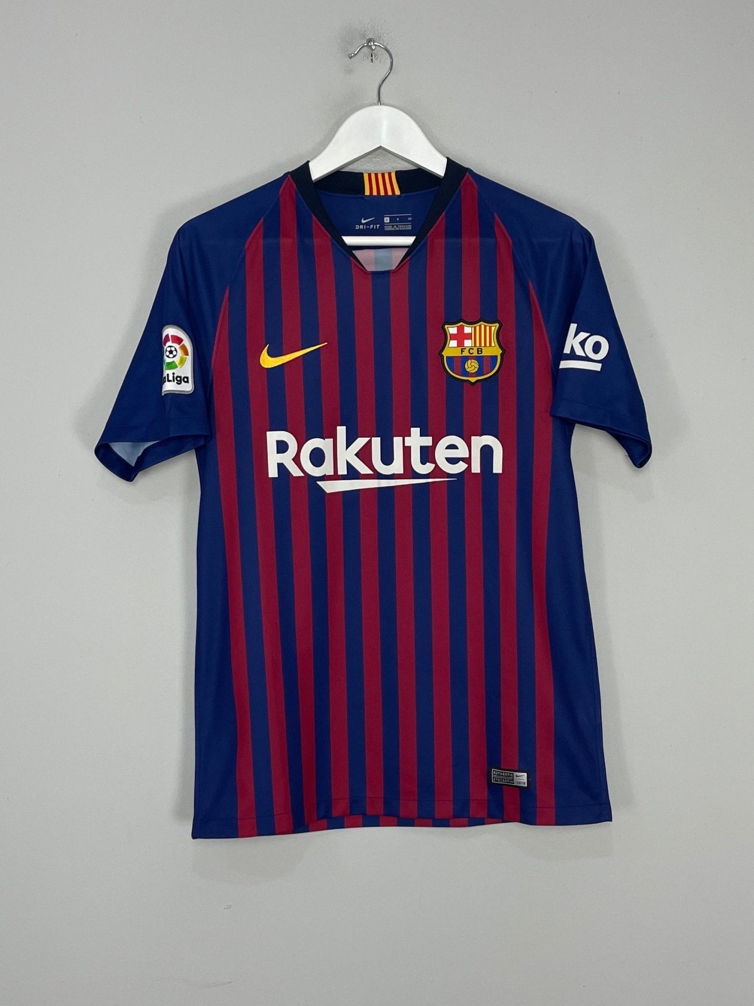 Shop 2018/19 BARCELONA MESSI #10 HOME SHIRT (S) NIKE, classic football shirts, vintage football shirts & retro soccer jerseys at Cult Kits