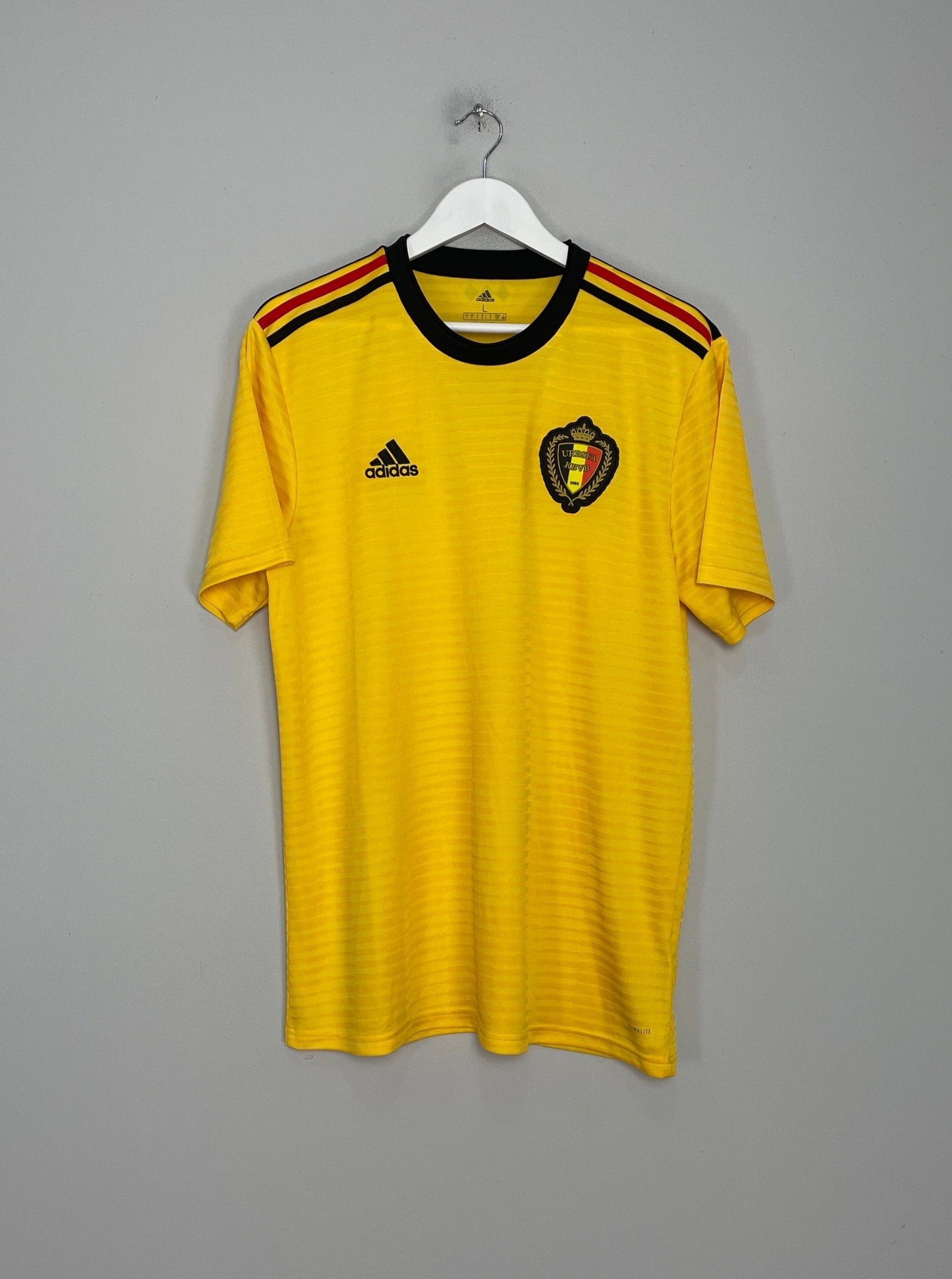 Shop 2018/19 BELGIUM AWAY SHIRT (L) ADIDAS, classic football shirts, vintage football shirts & retro soccer jerseys at Cult Kits