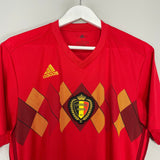 Shop 2018/19 BELGIUM HOME SHIRT (L) ADIDAS, classic football shirts, vintage football shirts & retro soccer jerseys at Cult Kits