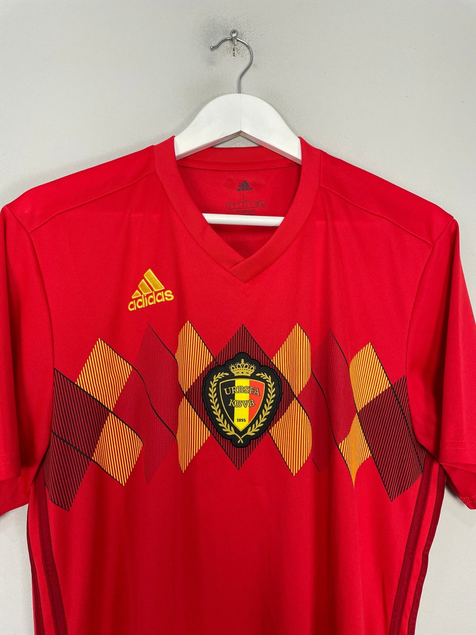 Shop 2018/19 BELGIUM HOME SHIRT (L) ADIDAS, classic football shirts, vintage football shirts & retro soccer jerseys at Cult Kits
