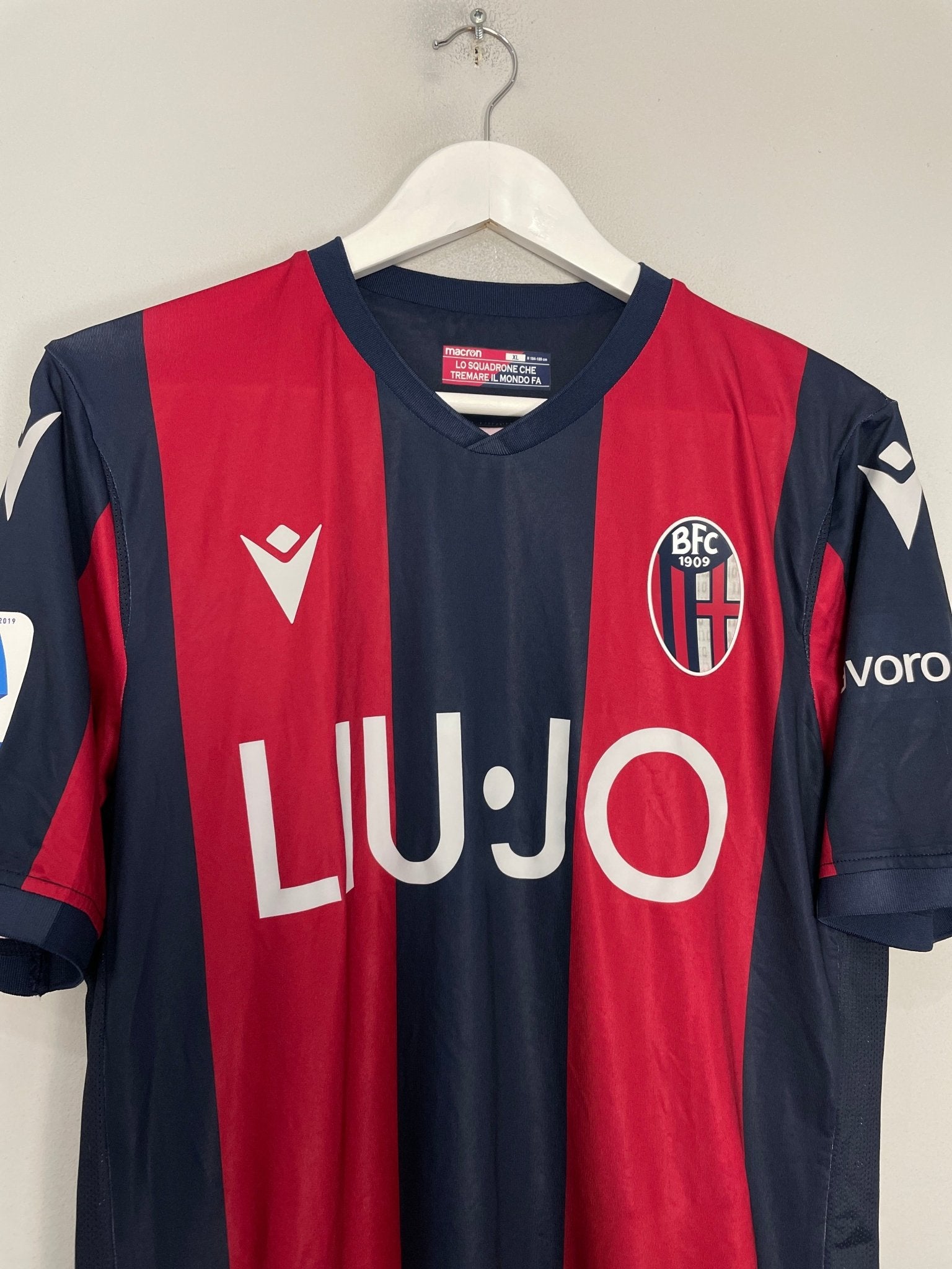 Shop 2018/19 BOLOGNA ORSOLINI #7 HOME SHIRT (XL) MACRON, classic football shirts, vintage football shirts & retro soccer jerseys at Cult Kits