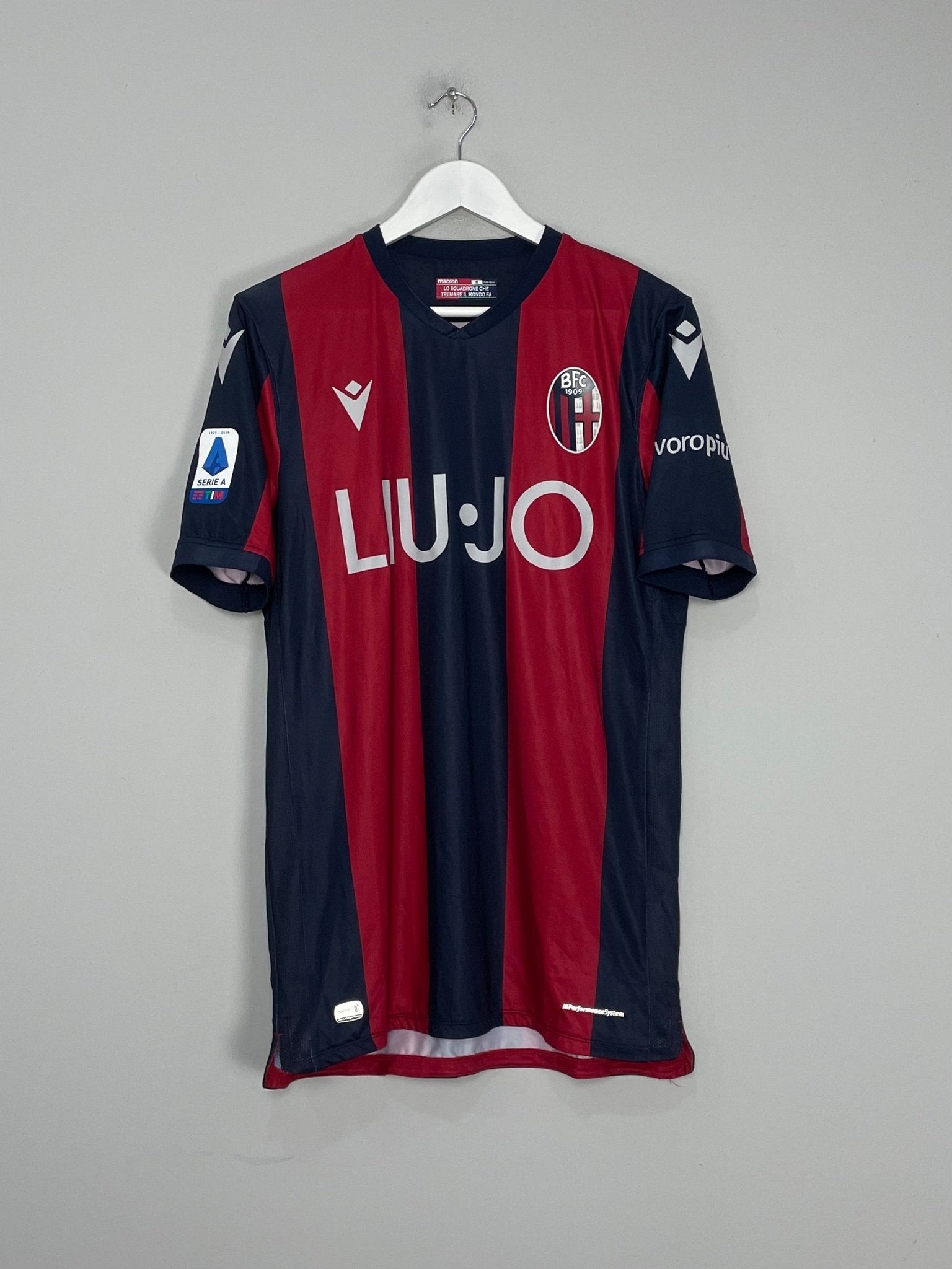 Shop 2018/19 BOLOGNA ORSOLINI #7 HOME SHIRT (XL) MACRON, classic football shirts, vintage football shirts & retro soccer jerseys at Cult Kits