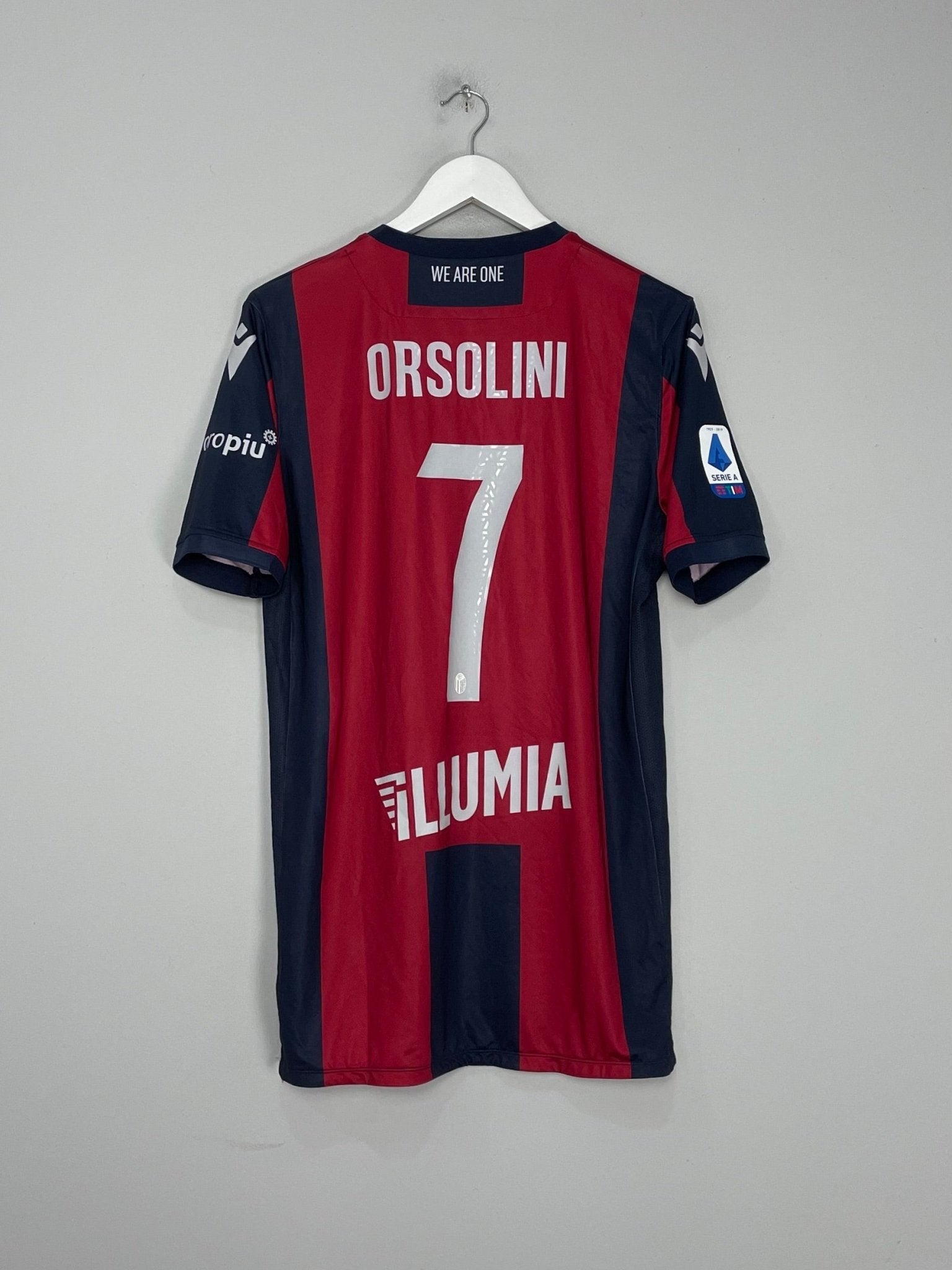 Shop 2018/19 BOLOGNA ORSOLINI #7 HOME SHIRT (XL) MACRON, classic football shirts, vintage football shirts & retro soccer jerseys at Cult Kits