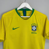 Shop 2018/19 BRAZIL AUTHENTIC HOME SHIRT (S) NIKE, classic football shirts, vintage football shirts & retro soccer jerseys at Cult Kits