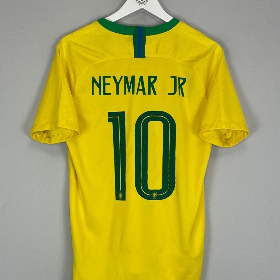 2018/19 BRAZIL NEYMAR JR 10 HOME SHIRT (M) NIKE - Cult Kits - Medium - Buy Vintage Football Shirts, Authentic Retro Football Shirts For Sale, Classic Football Shirts & Soccer Jersey