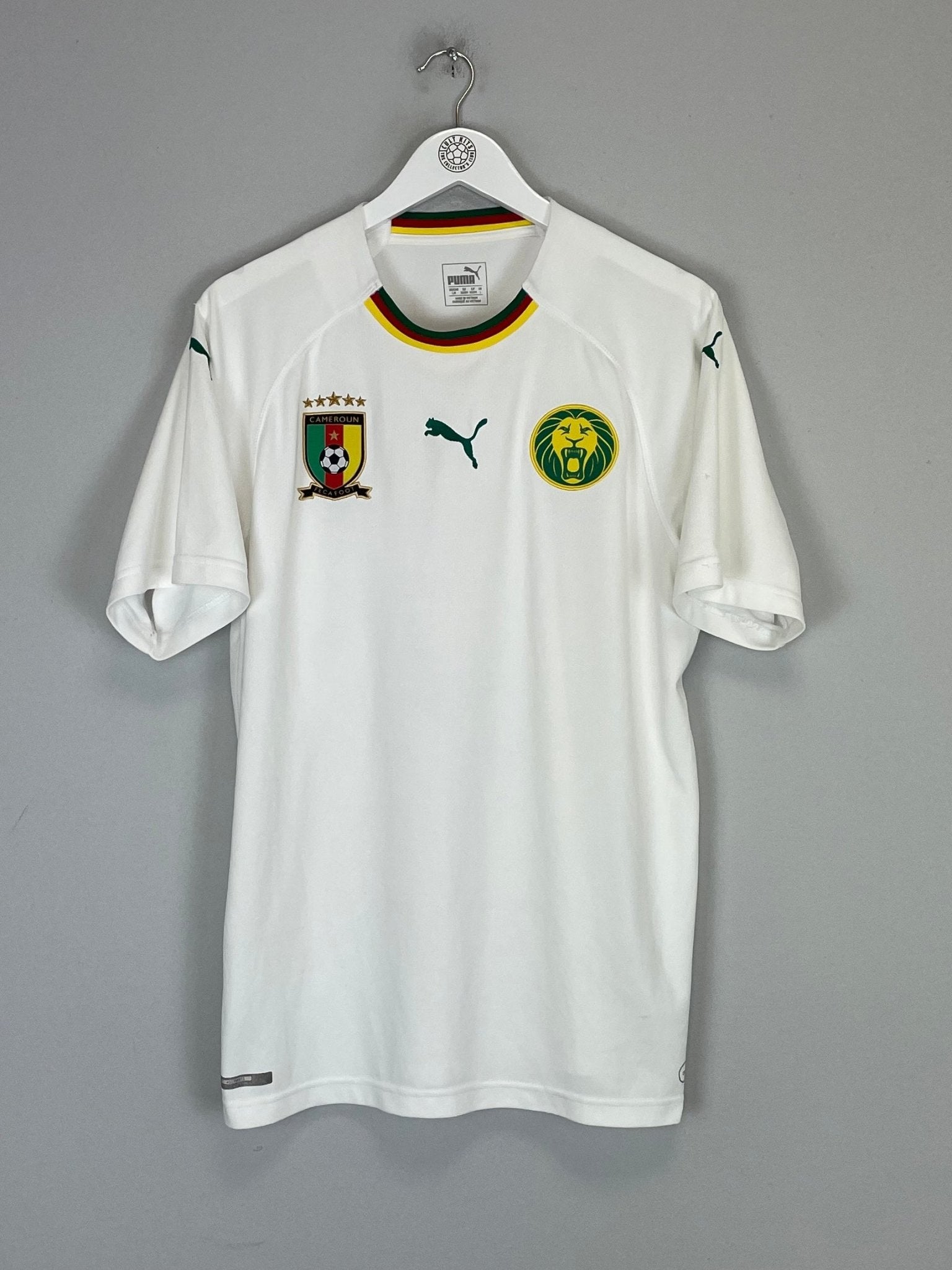 Shop 2018/19 CAMEROON AWAY SHIRT (L) PUMA, classic football shirts, vintage football shirts & retro soccer jerseys at Cult Kits