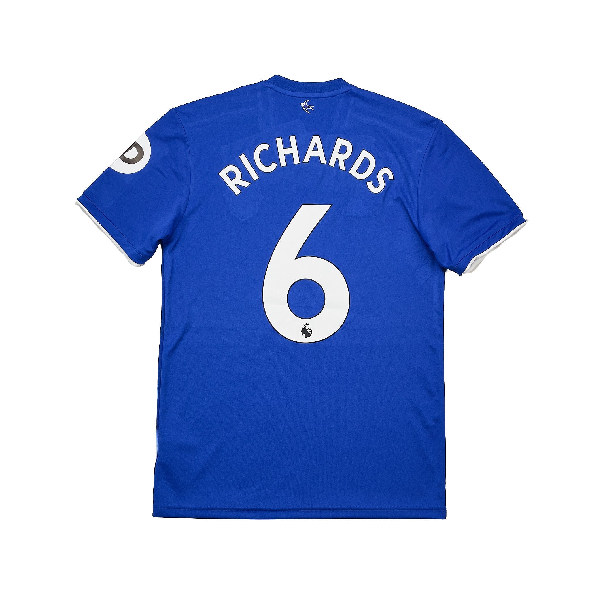 2018 19 Cardiff City Richards #6 *Match Issue* Home Shirt