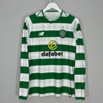 Shop 2018/19 CELTIC L/S HOME SHIRT (M) NEW BALANCE, classic football shirts, vintage football shirts & retro soccer jerseys at Cult Kits
