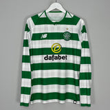 Shop 2018/19 CELTIC L/S HOME SHIRT (M) NEW BALANCE, classic football shirts, vintage football shirts & retro soccer jerseys at Cult Kits