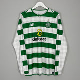 Shop 2018/19 CELTIC L/S HOME SHIRT (XL) NEW BALANCE, classic football shirts, vintage football shirts & retro soccer jerseys at Cult Kits