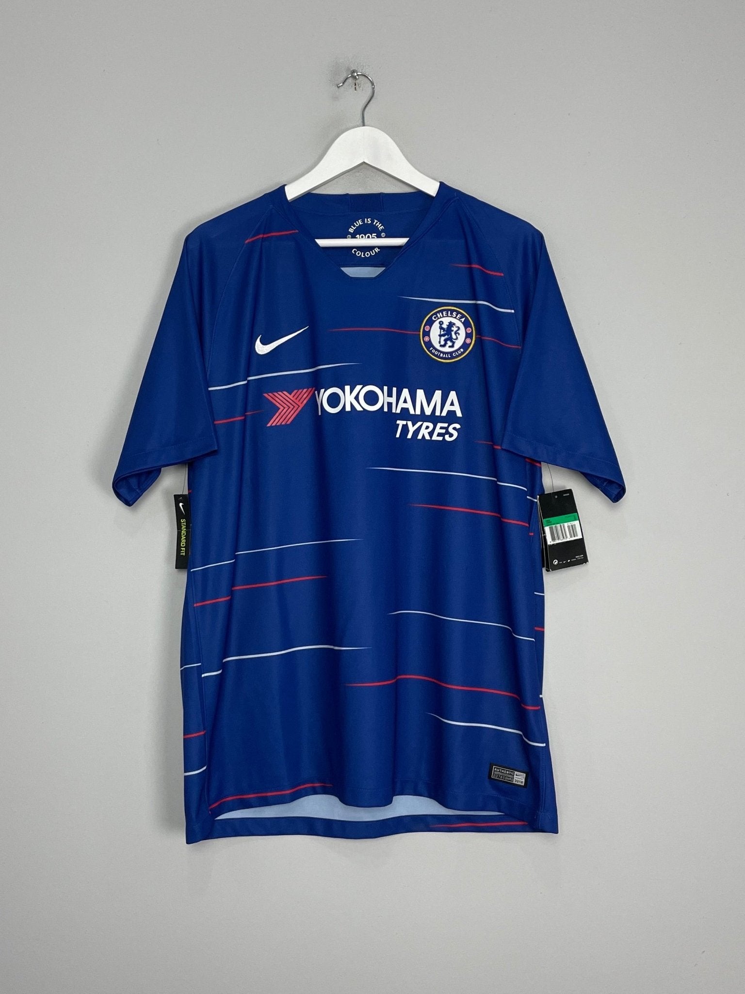 Shop 2018/19 CHELSEA HAZARD #10 *BNWT* HOME SHIRT (XL) NIKE, classic football shirts, vintage football shirts & retro soccer jerseys at Cult Kits