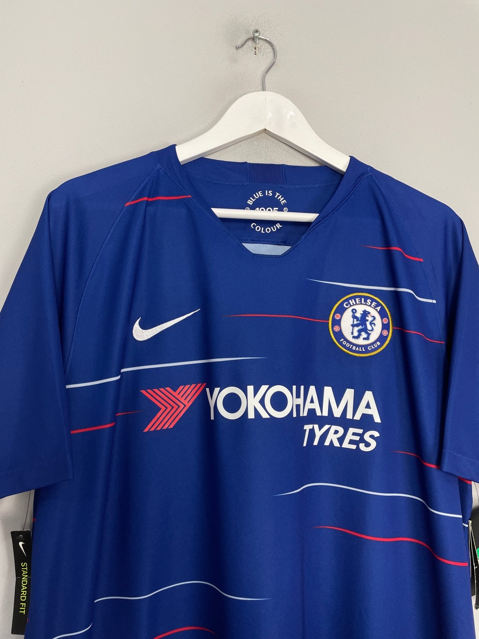 Shop 2018/19 CHELSEA HAZARD #10 *BNWT* HOME SHIRT (XL) NIKE, classic football shirts, vintage football shirts & retro soccer jerseys at Cult Kits