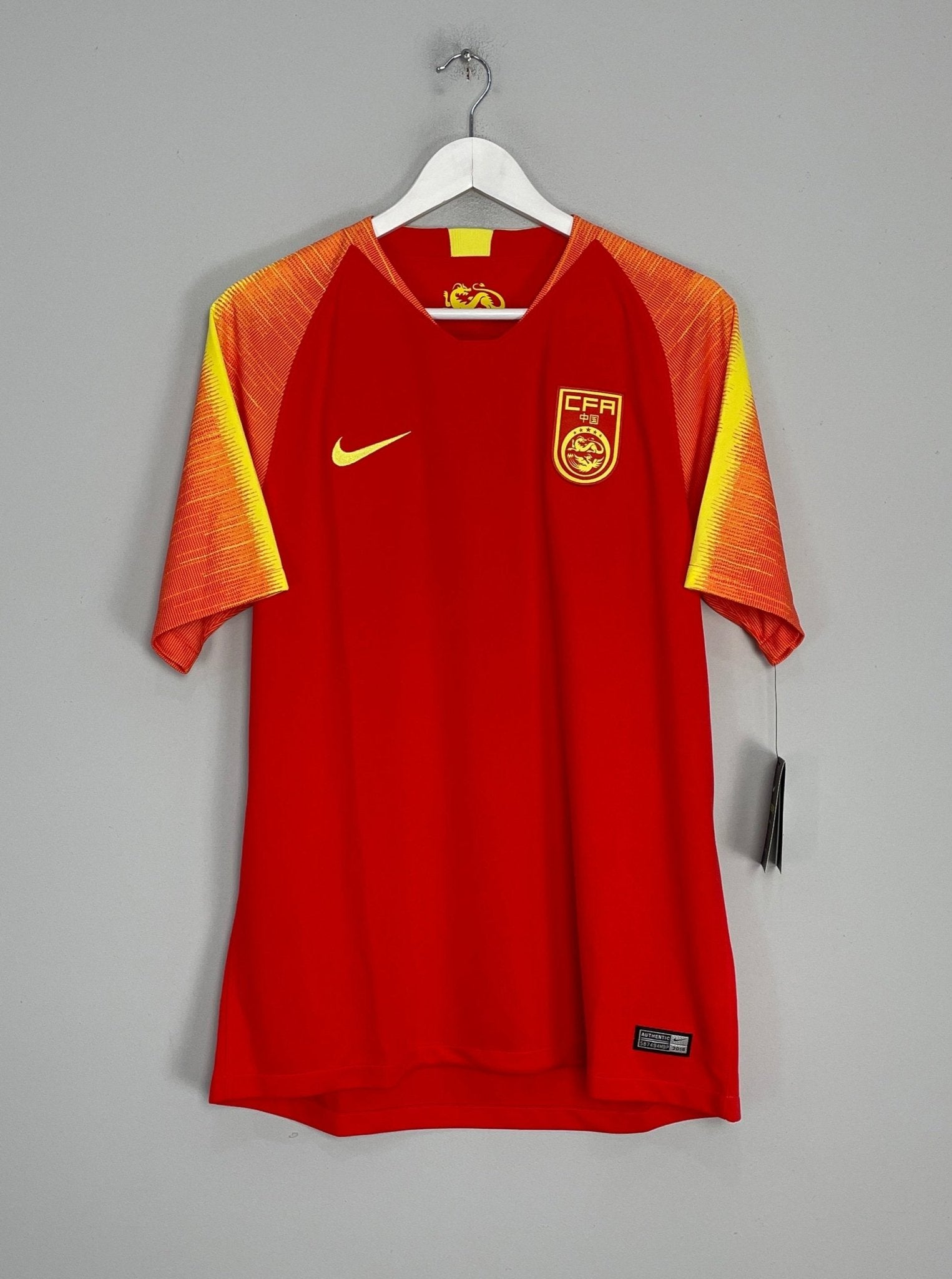 Shop 2018/19 CHINA *BNWT* HOME SHIRT (L) NIKE, classic football shirts, vintage football shirts & retro soccer jerseys at Cult Kits