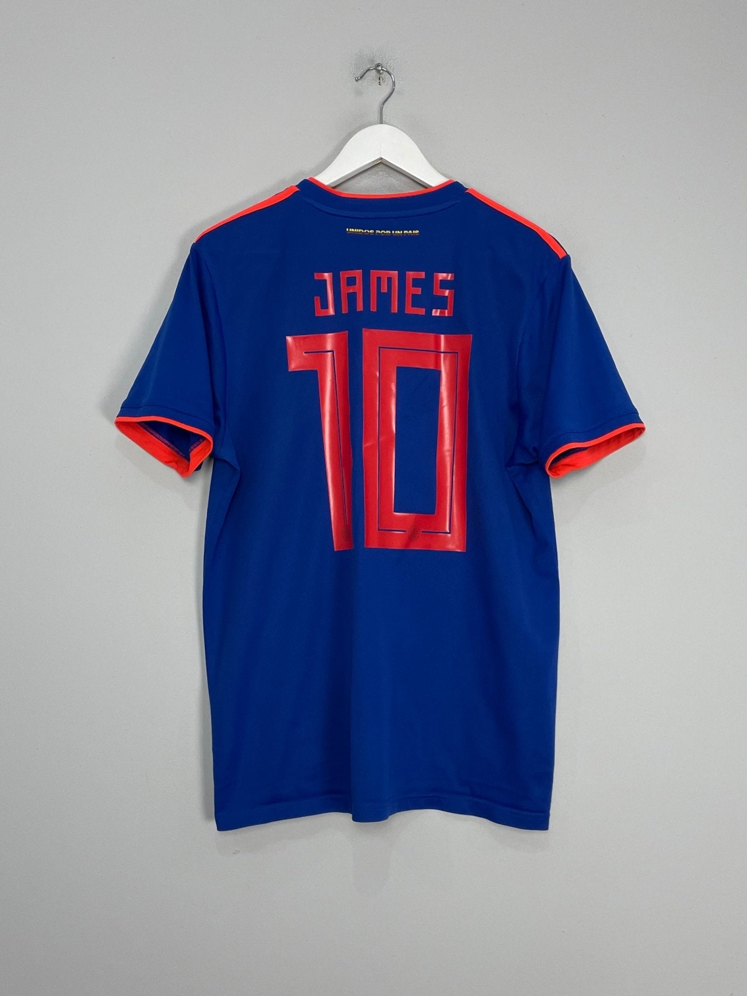 Shop 2018/19 COLOMBIA JAMES #10 AWAY SHIRT (L) ADIDAS, classic football shirts, vintage football shirts & retro soccer jerseys at Cult Kits