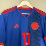 Shop 2018/19 COLOMBIA JAMES #10 AWAY SHIRT (L) ADIDAS, classic football shirts, vintage football shirts & retro soccer jerseys at Cult Kits